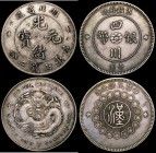 China - Szechuan Province Dollar Year 1 (1912) Y#456.1 Good Fine or better with touches of underlying tone, China - Hupeh Province Dollar undated (189...