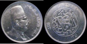 Egypt 20 Piastre 1923H KM#338 in a PCGS holder 'Cleaned - UNC details'