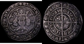 Groat Edward III Post-Treaty period, (1369-1377) Row of annulets below bust (chain mail) S.1638 mintmark Cross Patt&eacute;e 4.36 grammes, Fine/Good F...