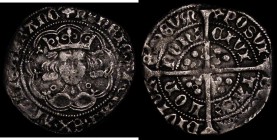 Groat Henry VI Annulet issue S.1835/S.1836 mule with Obverse: Annulets at neck, mintmark Pierced Cross (Calais Mint Obverse), Reverse: Annulet in lege...