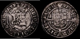 Groat Henry VII Profile Issue - Tentative issue, Double band to crown, S.2254, North 1743 mintmark Cross Crosslet, 2.94 grammes Fine with some weaknes...