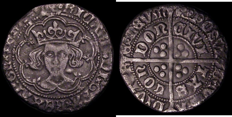 Groat Richard III RICARD legend, S.2156 type 2b, mintmark Boar's Head 2, 2.47 gr...