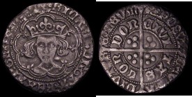 Groat Richard III RICARD legend, S.2156 type 2b, mintmark Boar's Head 2, 2.47 grammes, some unevenness to the edge, otherwise VF, very rare and sought...