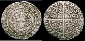 Halfgroat Henry VI Pinecone-Mascle issue, Calais Mint S.1877 mintmark Cross Fleury/Plain Cross, 1.87 grammes, NVF, Ex- Glendining, Reigate hoard sale ...