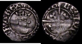 Halfpenny Richard III S.2171, North 1688, struck off-centre so mintmark not visible Obverse: R [ICAR] D D[I] GRA REX, with edge crack by DON of LONDON...