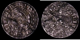 Penny Harthacnut Danish issue - Coiled Serpent type, Lund Mint (Sweden), S.1770 variant, 0.97 grammes, GVF with some surface cracks and two small flan...