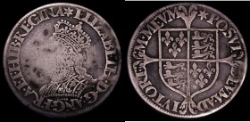 Shilling Elizabeth I Milled issue, small size (under 30mm diameter) S.2592, North 2023 mintmark Star Near Fine/About Fine the Queen's face worn