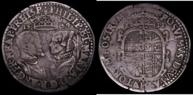 Shilling Philip and Mary 1554 Full titles with mark of value S.2500 Fine with an edge nick and some edge and surface cracks, nevertheless an even stri...