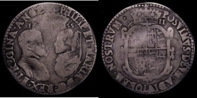 Shilling Philip and Mary 1555 English titles only, with mark of value S.2501 VG or better, struck on a slightly wavy but full flan