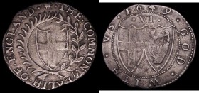Sixpence 1649 Commonwealth ESC 1483, Bull 177, 2.83 grammes, Fine with some weakness on the shields, the legends bold