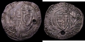 Sixpence 1658 Commonwealth ESC 1494, Bull 209 mintmark Anchor, 2.88 grammes, VF toned, holed. Very Rare, rated R3 by ESC and Bull, our archive databas...
