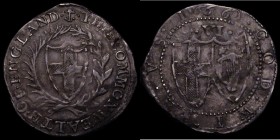 Sixpence 1660 Commonwealth ESC 1497, Bull 215, mintmark Anchor, 3.03 grammes, Nearer VF than Fine with some double striking and an original old grey t...