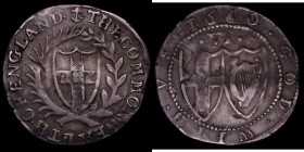 Sixpence 1660 Commonwealth ESC 1497, Bull 215, mintmark Anchor, 3.04 grammes, Good Fine or better and bold with an old grey tone, comes with ticket st...