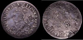 Sixpence Elizabeth I 1562 Milled issue, Tall Narrow bust, decorated dress, Large Rose, S.2595 mintmark Star VF with some tooling in the fields