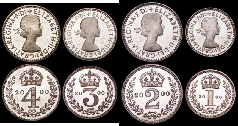 Maundy Set 2000 S.4211 UNC with some tone spots, retaining much original lustre,...