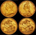 Sovereigns (2) 1892M Marsh 136 S.3867C, DISH M17 GF/NVF with a small flan flaw on the obverse, 1894M Marsh 154 GF/NVF