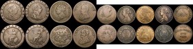 GB and World (9) GB (4) Twopence 1797 Fine, Penny 1797 Good Fine with some scratches, Halfpennies (2) 1773 Contemporary counterfeit a mis-strike a dou...