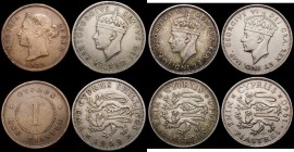 Cyprus (4) One Piastre 1879 Good Fine with some scratches, 9 Piastres 1940 (2) Fine and VF, Two Shillings 1949 Fine with some scratches