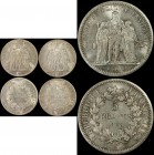 France 5 Francs in PCGS holders (3) 1873A PCGS MS63, 1876A PCGS MS62, 1876A PCGS MS64