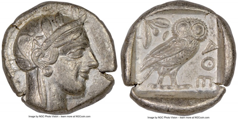 ATTICA. Athens. Ca. 440-404 BC. AR tetradrachm (25mm, 17.19 gm, 1h). NGC Choice ...
