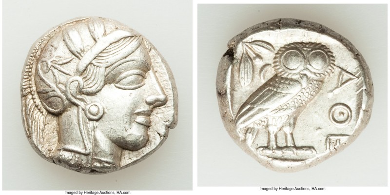 ATTICA. Athens. Ca. 440-404 BC. AR tetradrachm (23mm, 17.20 gm, 10h). Choice XF....