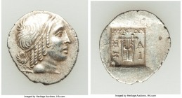 LYCIAN LEAGUE. Masicytes. Ca. 48-20 BC. AR hemidrachm (16mm, 1.73 gm, 11h). Choice XF. Series 4. Head of Apollo right, wearing taenia / ΛΥΚΙΩΝ, cithar...
