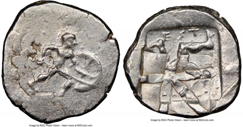 PAMPHYLIA. Aspendus. Ca. mid-5th century BC. AR stater (23mm, 10h). NGC Choice V...