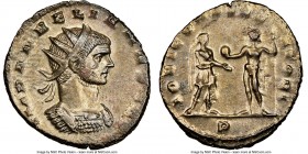 Aurelian (AD 270-275). BI antoninianus (21mm, 6h). NGC AU. Serdica, AD 273. IMP AVRELIANVS AVG, radiate, cuirassed bust of Aurelian right, seen from f...
