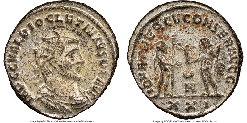 Diocletian (AD 284-305). BI antoninianus (22mm, 3.90 gm, 12h). NGC MS 5/5 - 4/5,...