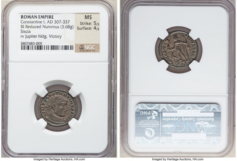 Constantine I the Great (AD 307-337). BI follis or nummus (21mm, 3.68 gm, 5h). N...