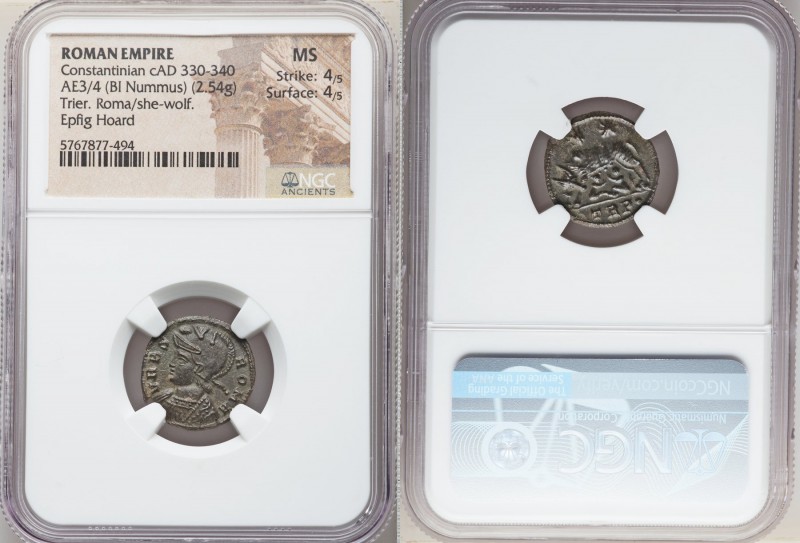 Constantinople Commemorative (ca. AD 330-340). AE3 or BI nummus (17mm, 2.54 gm, ...