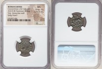Constantinople Commemorative (ca. AD 330-340). AE3 or BI nummus (17mm, 2.54 gm, 5h). NGC MS 4/5 - 4/5. Trier, 1st officina, AD 330-331, struck under C...