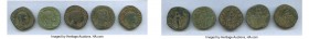 ANCIENT LOTS. Roman Imperial. AD 3rd century. Lot of five (5) AE sestertii. Fine. Includes: Severus Alexander // Maximinus I // Gordian III // Philip ...