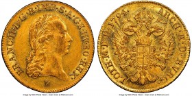 Franz II (I) gold Ducat 1794-B MS61 NGC, Kremnitz mint, KM1886.

HID09801242017

© 2020 Heritage Auctions | All Rights Reserved