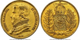 Pedro II gold 20000 Reis 1849 XF40 NGC, Rio de Janeiro mint, KM461. Mintage: 6,464. First year of type. AGW 0.5286 oz.

HID09801242017

© 2020 Her...