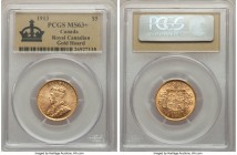 George V gold 5 Dollars 1913 MS63+ PCGS, Ottawa mint, KM27. AGW 0.2419 oz. Ex. Royal Canadian Gold Hoard

HID09801242017

© 2020 Heritage Auctions...