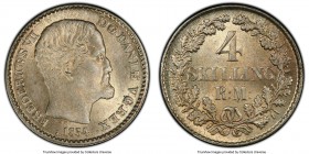 Frederik VII 4 Skilling Rigsmont 1854-FF MS65 PCGS, Altona mint, KM758.1. 

HID09801242017

© 2020 Heritage Auctions | All Rights Reserved