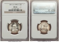 German Colony. Wilhelm II 1/2 Rupie 1891 MS66 NGC, KM4. An exceptional selection of this colonial type marked by a stunning argent brilliance. 

HID...