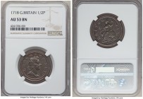 George I 1/2 Penny 1718 AU53 Brown NGC, KM549, S-3659. 

HID09801242017

© 2020 Heritage Auctions | All Rights Reserved