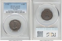 George II Farthing 1736 AU55 PCGS, KM572, S-3720.

HID09801242017

© 2020 Heritage Auctions | All Rights Reserved