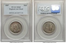 Victoria Shilling 1887 MS65 PCGS, KM761, S-3926. 

HID09801242017

© 2020 Heritage Auctions | All Rights Reserved