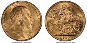 Edward VII gold Sovereign 1910 MS62 PCGS, KM805, S-3969. AGW 0.2355 oz.

HID09801242017

© 2020 Heritage Auctions | All Rights Reserved