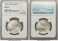 British India. Victoria Rupee 1885-C MS64 NGC, Calcutta mint, KM492. Frosty and brilliant, with strong eye appeal for the assigned grade. 

HID09801...
