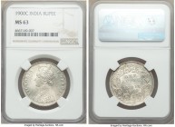 British India. Victoria Rupee 1900-C MS63 NGC, Calcutta mint, KM492. 

HID09801242017

© 2020 Heritage Auctions | All Rights Reserved