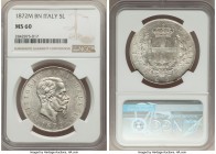 Vittorio Emanuele II 5 Lire 1872 M-BN MS60 NGC, Milan mint, KM8.3.

HID09801242017

© 2020 Heritage Auctions | All Rights Reserved