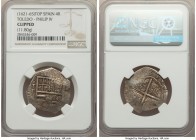 Philip IV Cob 4 Reales ND (1621-1665) To-P Clipped NGC, Toledo mint, Cal-Type 214. 11.80gm. 

HID09801242017

© 2020 Heritage Auctions | All Right...