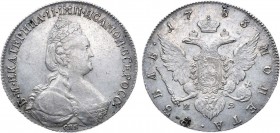 1 рубль 1783 года. СПБ-ТI-ИЗ.

 Серебро. 24,50г. Уздеников 1131. Биткин 235. 2 рубля 50 копеек по Петрову. Дьяков 139, 458(R1). MS 60. 
 
 Привлек...