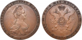 Модуль полтины 1796 года.

 Медь. 9,98г. Бирмингем. Монетный двор в Сохо, конец 1790-х годов. Медальер Конрад Генрих Кюхлер (аверс: на обрезе правой...