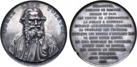 Медаль 1893 года. В честь графа Л. Н. Толстого.

 Серебро. 130,90г. Диаметр 61,6 мм. Швейцария, Женева (аверс - слева под изображением: "U.G.D. GENE...