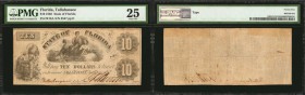Tallahassee, Florida. State of Florida. 1862 $10. PMG Very Fine 25.
A Very Fine example of this Civil War era Florida $10. PMG comments "Tape."
Esti...